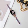Butterfly Alloy Fashion Watch Bands for Watch 10/9/8/7 IWatch 40/42/44/45mm Bangle Design Press Buckle Full Color Printing