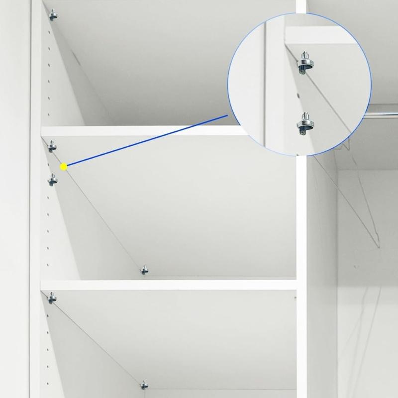 100Pcs Zinc Alloy Kitchen Cabinet Pegs Bookcase Pin Shelf Support Pin Replacement Bookshelf Pegs Easy to Install