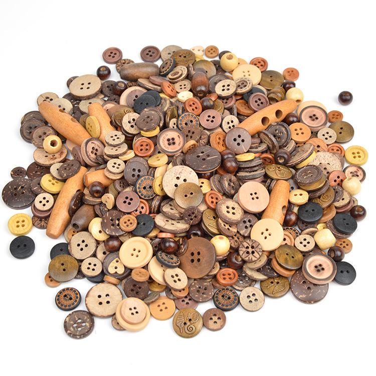 Available Now! Mixed Color Round Resin Buttons for DIY Crafts – Ideal for Handmade Button Art and Floral Designs.