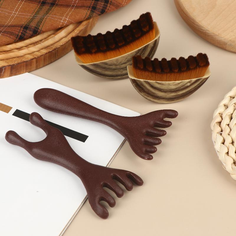 Lymphatic Contour Brush Dry Brushing Face Brush With Massage Comb Lymphatic Drainage Massager For Face Sculpting Face Skin Care