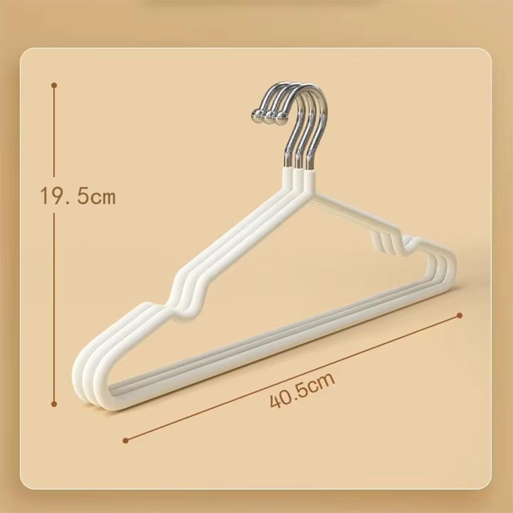 10/20pcs Iron Clothes Hanger Non-slip Coated Metal Suit Hangers Metal Shirt Jacket Hanger with Round Notches for Dress Hangers