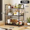 2/3 Layers Kitchen Storage Shelf Save Space High-capacity Multifunctional Seasoning Rack Modern Minimalism Organizer Kitchen