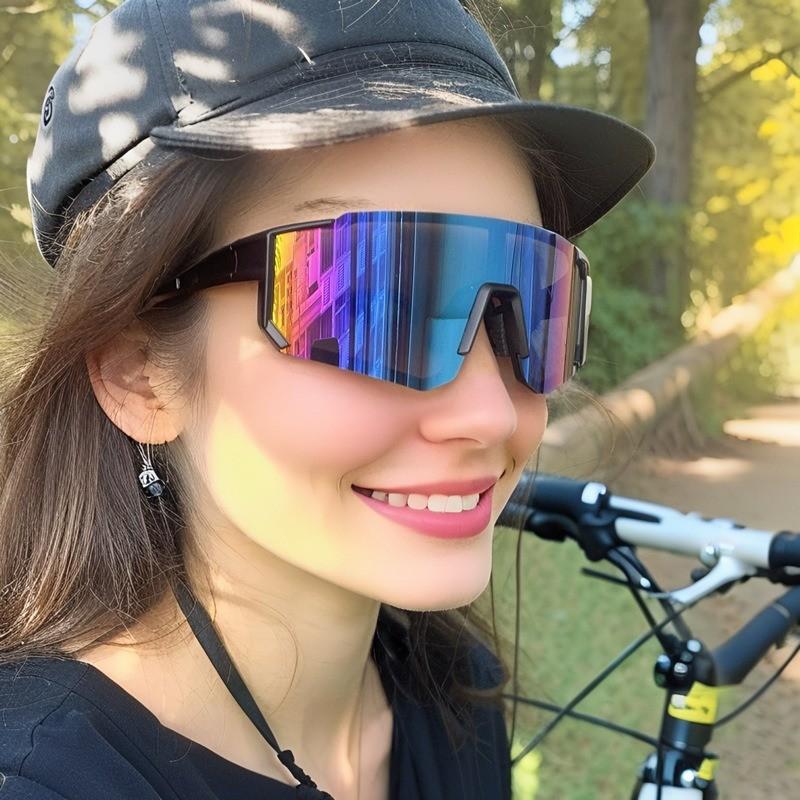 8PCS Cycling Eye Protection Glasses Colorful Outdoor Sunglasses Windproof Skiing Sports Sun Protection Sunglasses