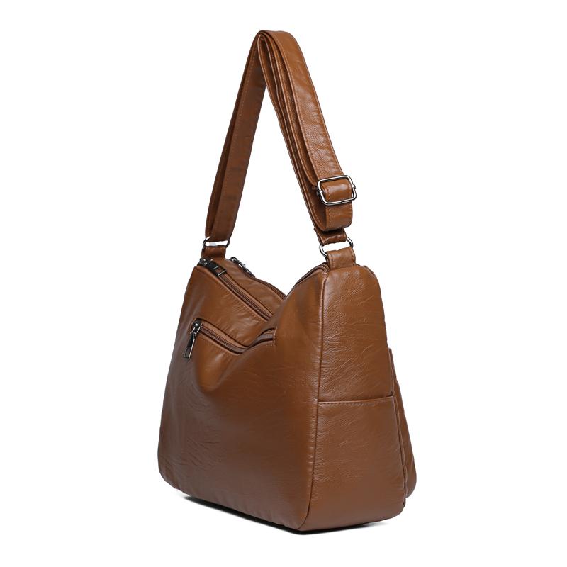Multi-compartment Simple All-match Middle-aged and Elderly Mother's Large-capacity Casual Shoulder Crossbody Bag