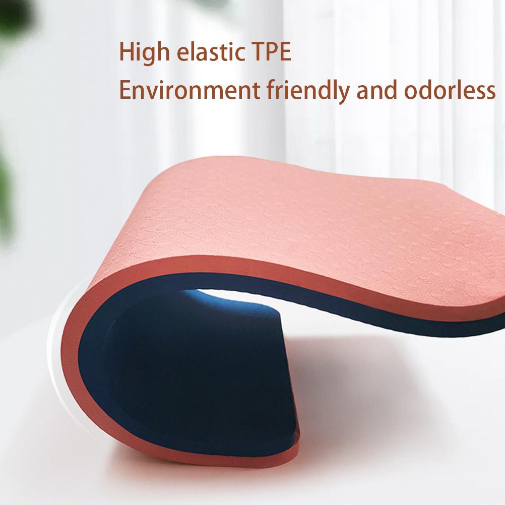 TPE Yoga Mat Non Slip Gymnastics Mat Training Mat Exercise Mat Lightweight Yoga Mat Sports Mat for