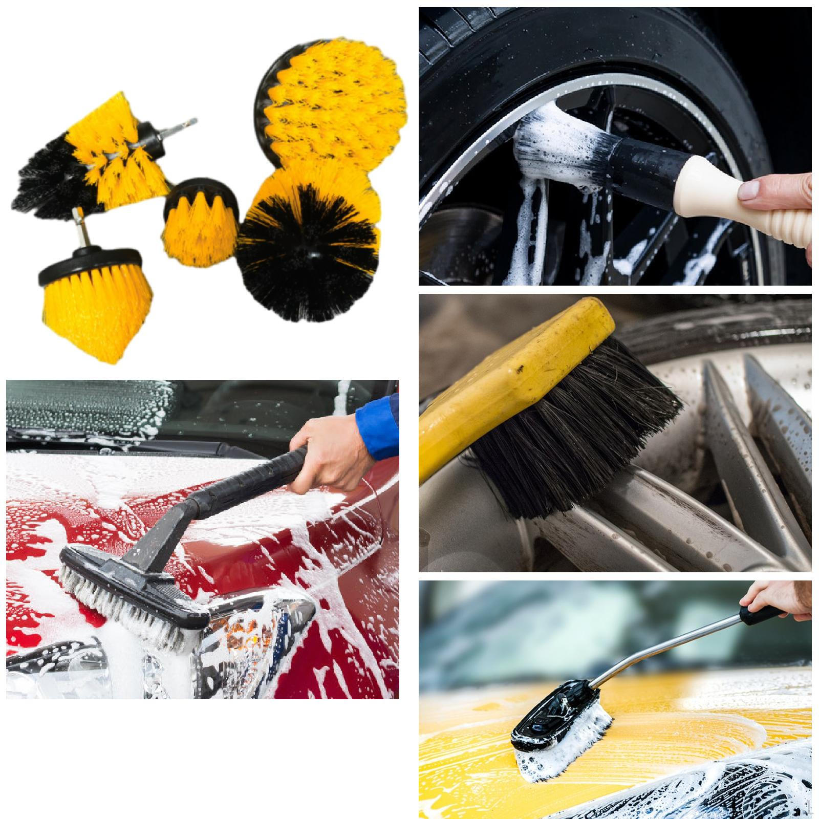 

Набір насадок для свердлильних щіток з 5 предметів. Щітки для очищення салону автомобіля.