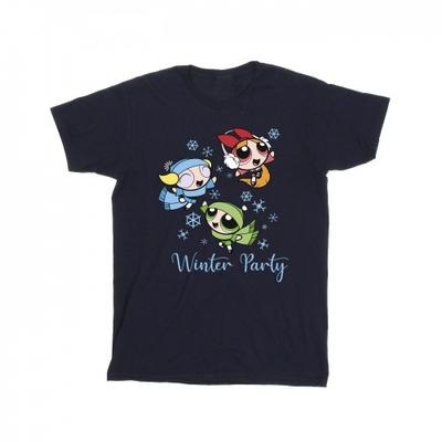 The Powerpuff Girls Mens Girls Winter Party T-Shirt