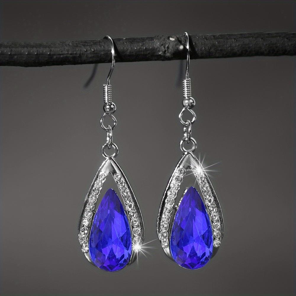 

[Готические серьги-капли] Готические серьги-капли - 1 пара, дизайн с крючком, красно-черные, ретро-шарм, идеальный праздничный подарок для сестры или лучшей подруги синий