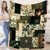 1pc Digital Print Flannel Blanket, Soft and Comfortable, Office Nap Air Conditioning Blanket, Sofa Decorative Throw Blanket, Suitable for All Seasons,
