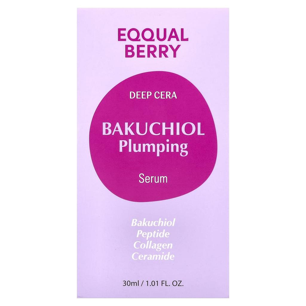 EQQUALBERRY, Deep Cera Bakuchiol Plumping Serum, 30ml (1.01 fl oz)