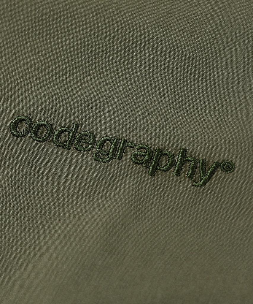 Cgp Garment-Washed 2-Way Tech Short Hoodie Jacket_Khaki