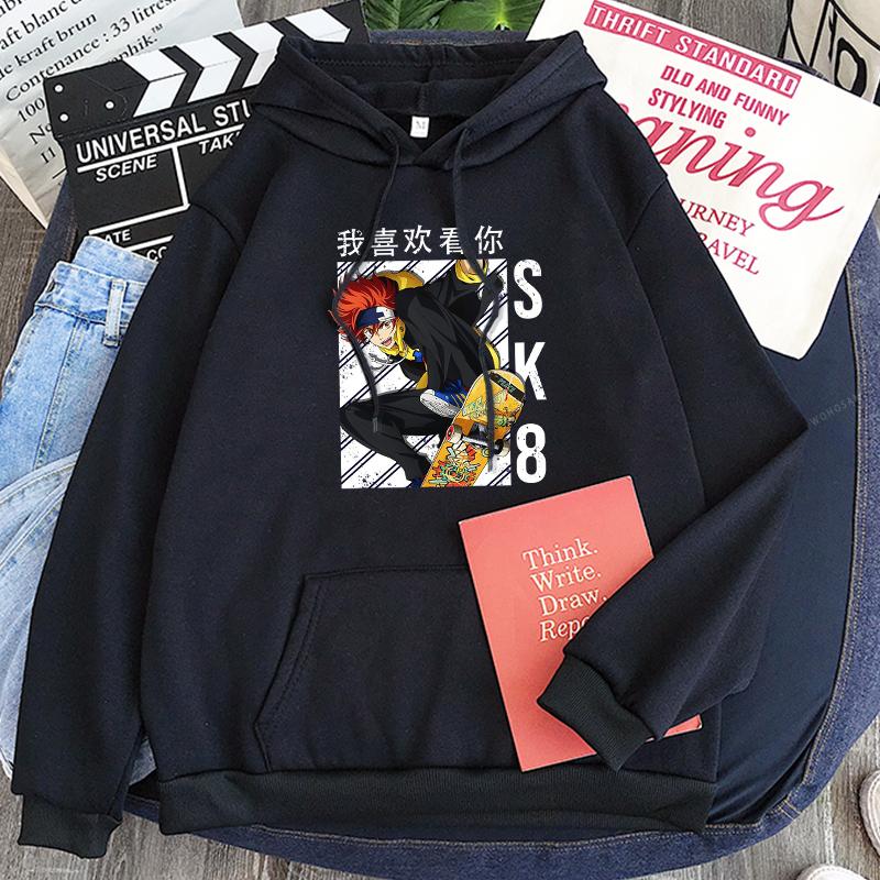 

Harajuku Anime SK8 The Infinity Reki Print Hooded Sweatshirts Men Harajuku Cartoon Graphic Unisex Winter Warm Oversized Hoodies 3XL
