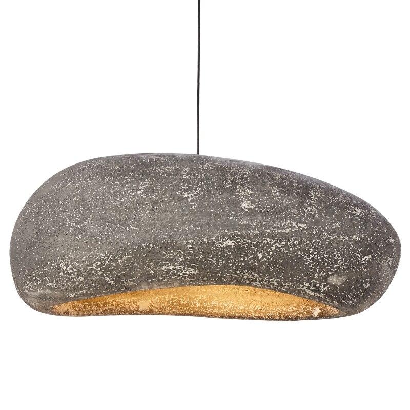 Restaurant  Dinning Island Coffee Shop Bar Children's Room Rock Wabi Sabi  Personality Handmade Polystyrene Indoor Pendant Lamp