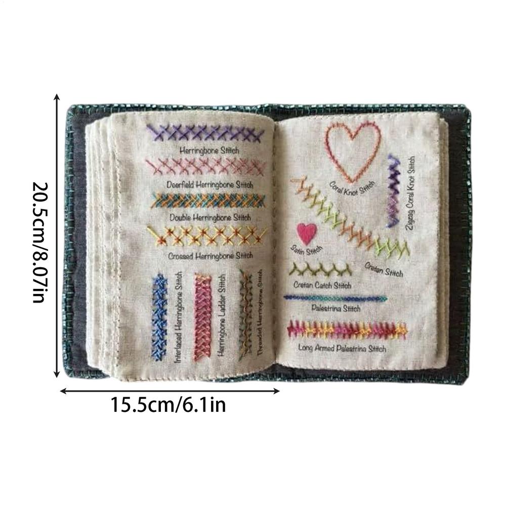 Embroidery Stitches Sewing Adults Crafted Sewing Guide Book with a sewing kit for Beginners and Embroidery Enthusiasts