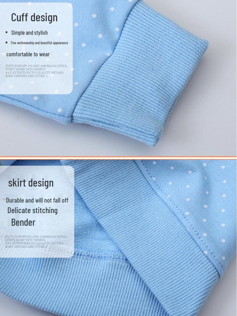 Παιδικό Φούτερ Πουλόβερ από Τεριέ με Κινούμενα Σχέδια, Ριμπ γιακά, Μακριά Μανίκια - Νέα Άφιξη Άνοιξη & Φθινόπωρο