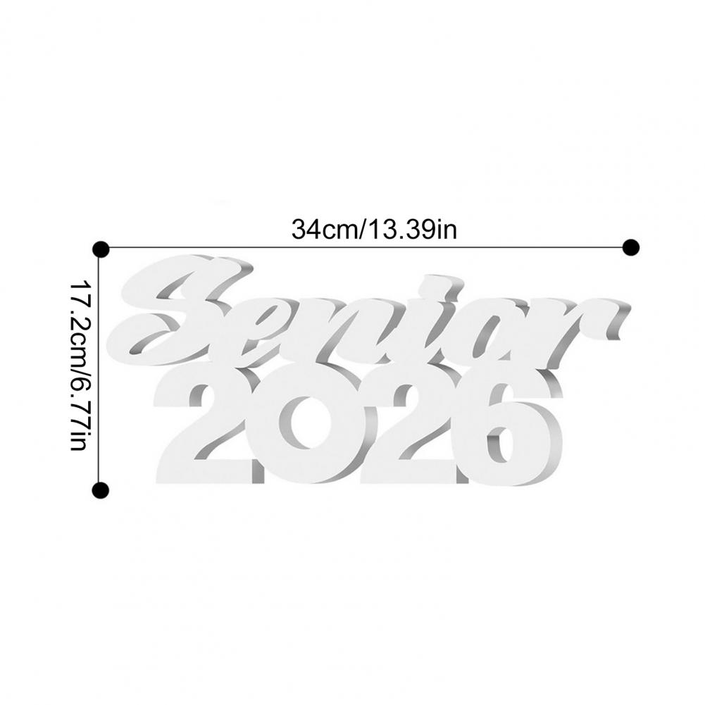 Senior 2026 Sign Class Of 2026 Photo Prop Graduation Table Centerpiece For Senior Night Decor School College Grad Party Supplies