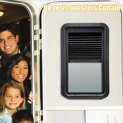 RV Sunshade Window Curtain Anti-Mosquito Dust-Proof Thermal Insulation UV-Resistant Privacy Protection Car Glass Curtain Side Sunshade for Lippert
