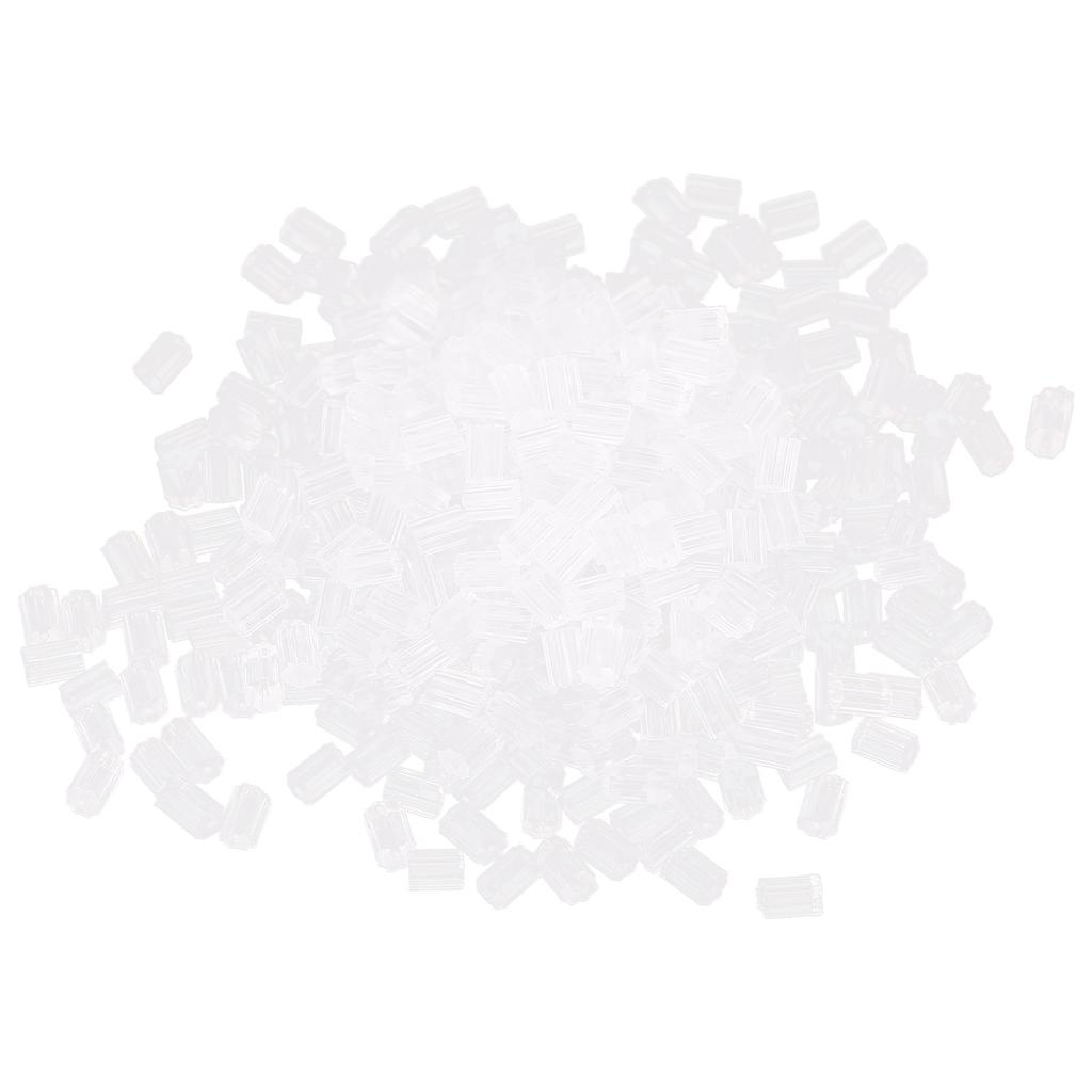 500pcs Silicone Earring Backs Soft Transparent Earrings Backing Earplug Replacement Accessory