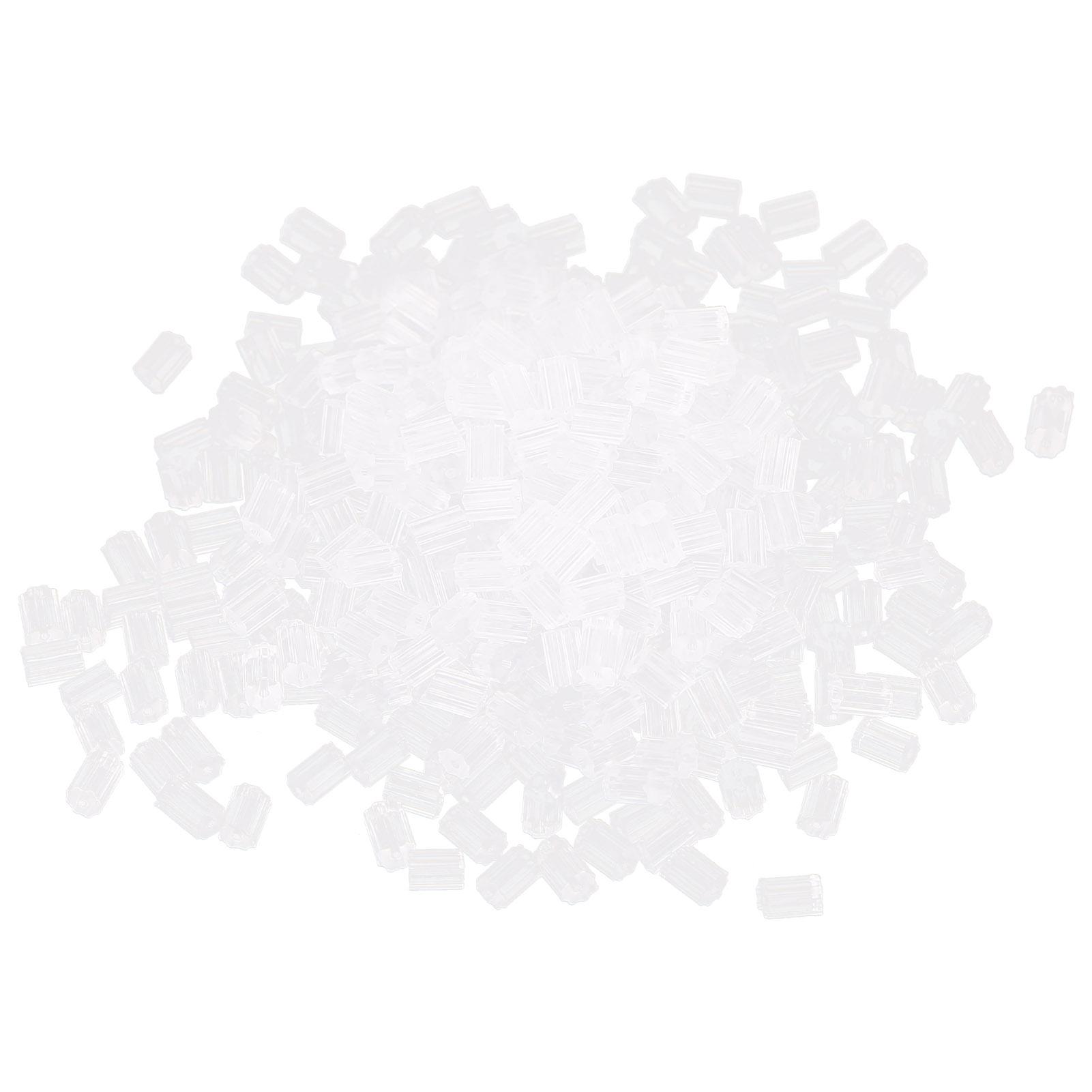

500pcs Silicone Earring Backs Soft Transparent Earrings Backing Earplug Replacement Accessory