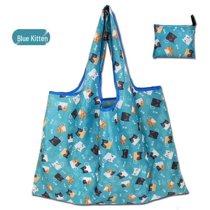 Eco-Friendly Large Capacity Folding Grocery Bag - Oxford Cloth