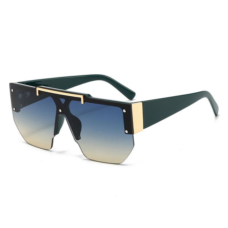 Fashion New One-piece Sun Glasses Rimless Frameless Men Women Cycling Sun protection square Sunglasses 2025