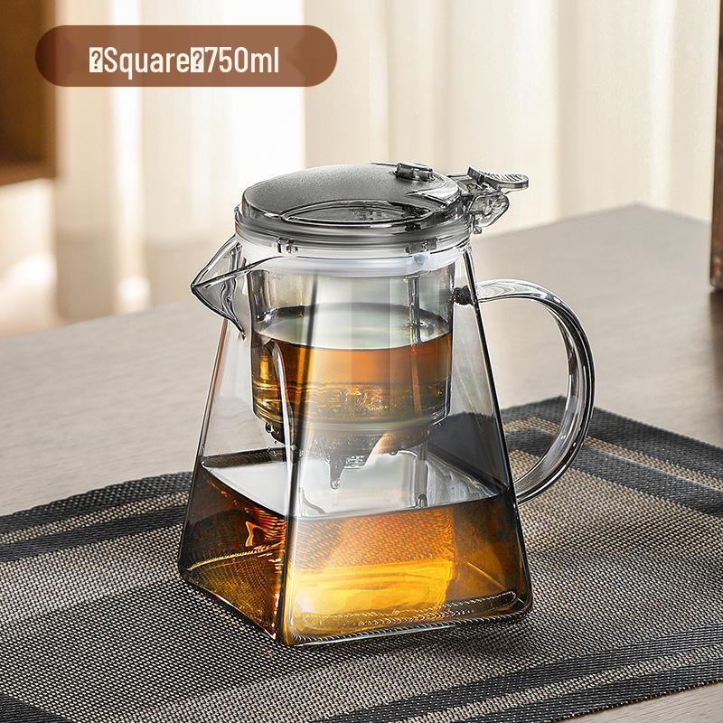 High Temperature Resistant Glass Teapot Set with Teacup and Tea Strainer