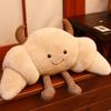 30-75cm Cartoon Fun Croissant Stuffed Doll Pillow High Quality Head Horned Bread Stuffed Toy Home Decoration Gift For Children
