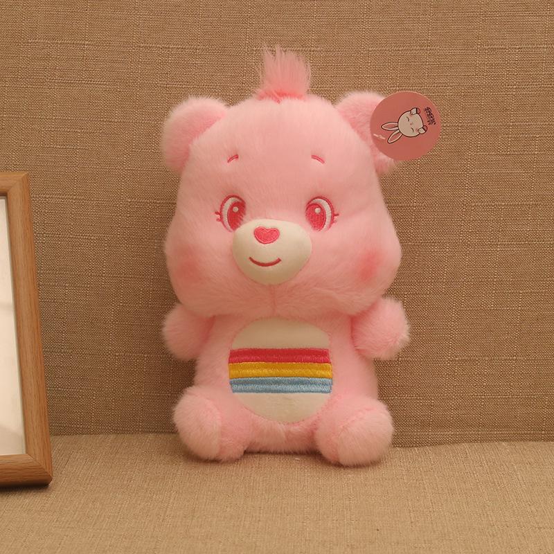 Cute Cartoon Plush Boutique Grasping Machine Doll Rainbow Bear Doll Children Girl Gift Doll