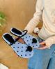 Polka Dot Toe Slippers Women Wear Summer Flat-Bottomed Beach Slippers Holiday Style Sandals Women