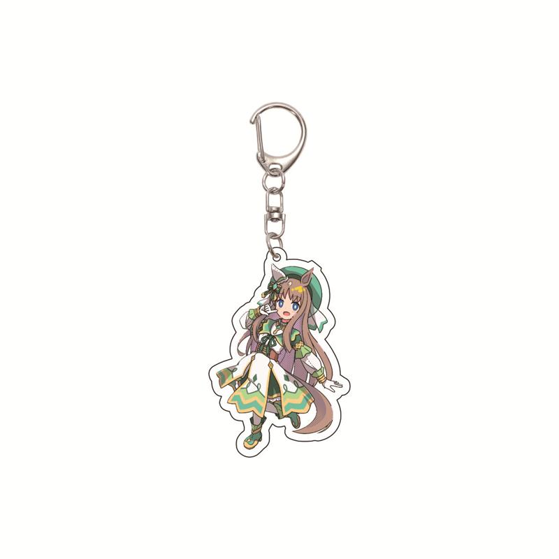 6CM Cute Anime Pretty Derby Shuttle Mejiro Mcqueen Symboli Rudolf Kawaii Acrylic Keychain Game Jewelry Cosplay Props
