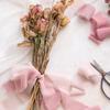 3 Rolls Handmade Frayed Edged Chiffon Ribbon for Wedding Invitation Wrapping Bouquets Decor
