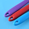 Food Grade High Temperature Resistance Slotted Spatula with Hole Arc Edge Long Handle Baking Shovel Household Supplies