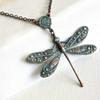 Necklace Retro Ethnic Style Dragonfly Exquisite Carved Clavicle Chain Pendant