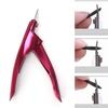Artificial Gel Tip Manicure Tool, Pedicure Nail Clipper, Fake Acrylic Trimmer Clip, Pink Rose