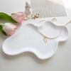Irregular Cloud Shape Concrete Tray Silicone Molds Large Size Cement Plaster Display Plate Storage Tray Gypsum Decoration Mould