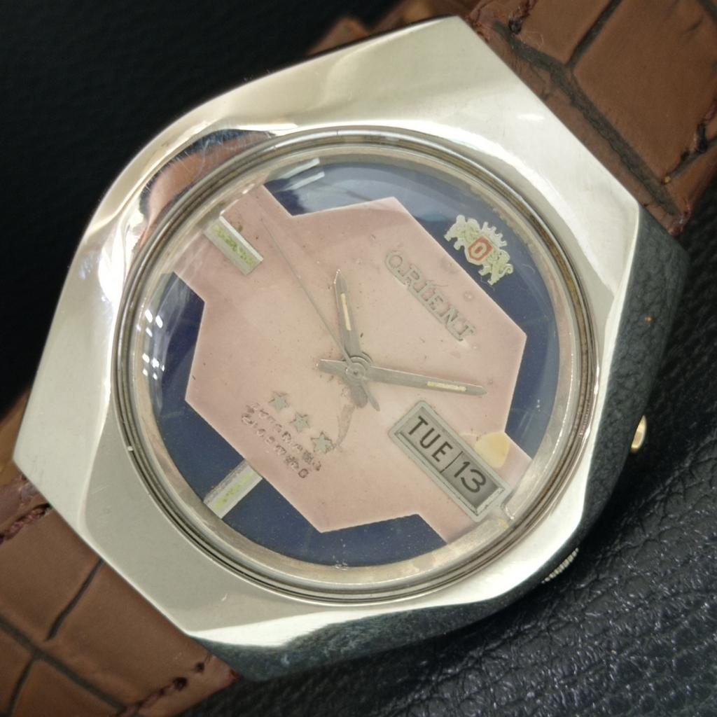 ORIENT АВТОМАТИЧЕСКИЕ 46940 ЯПОНИЯ МУЖСКИЕ ВИНТАЖНЫЕ ОРИГИНАЛЬНЫЕ ЧАСЫ С ЦИФЕРБЛАТОМ a704960-1