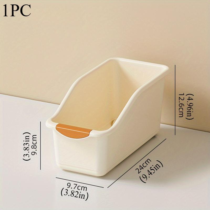 

Набор из 1 шт./2 шт. пластиковых многофункциональных ящиков для хранения, изогнутый дизайн подходит для бытовых контейнеров для отделки 1PCS
