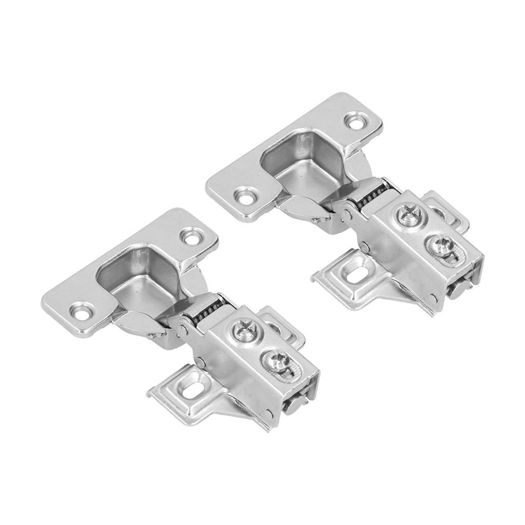 2Set Short Arm Door Hinge with Screws 90‑105 Degrees  American Hydraulic Damping Hinge for Cabinet Cupboard