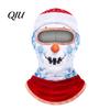 Winter Skiing Balaclava Velvet Face Mask for Christmas, Santa Snowman Reindeer Elf Balaclava, Cold Weather Guard Windproof Neck Gaiter Outdoor