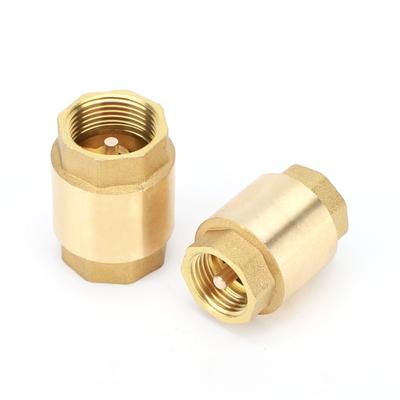 Female Thread Brass Check , One-way Check Valves, Vertical In-line Water Check For Well, Tank