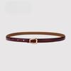 New Genuine Leather Thin Belt Women's Fashion Belt with Skirt Simple Trendy Thin Belt Korean Style Women's Thin Belt