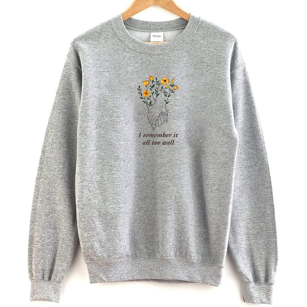 Autumn/Winter 2026 Unisex Floral Print Casual Round Neck Sweatshirt