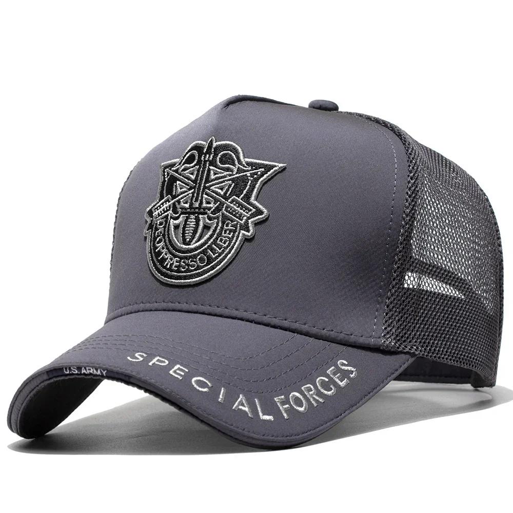 

Designer Breathable Mesh Baseball Cap for Men Adjustable Plus Size Big Head 56-65cm Summer SunHat Casual gorras béisbol hombre XL 60-65cm сірий