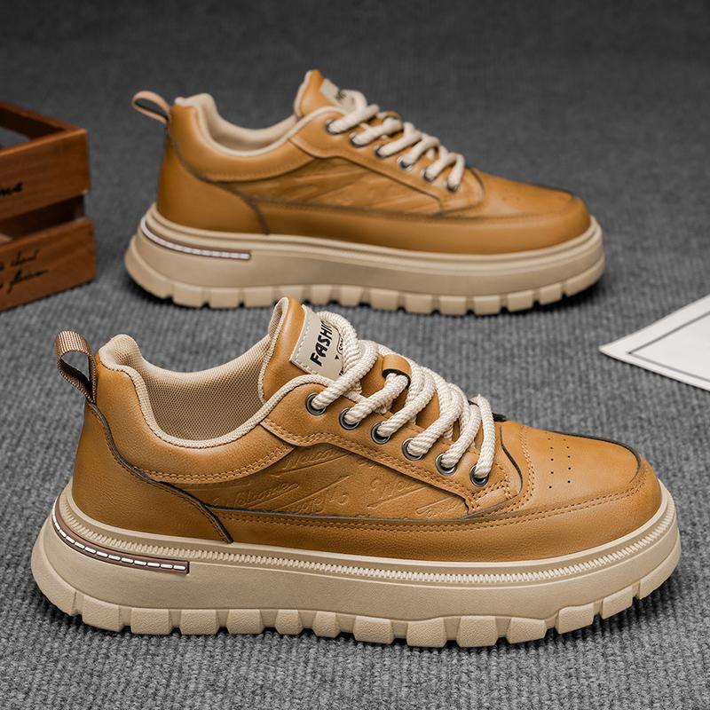 New Men's Classic Fashion Low Top Thick Sole Skateboarding Shoes Comfortable Soft Sole Basketball  Sneakers