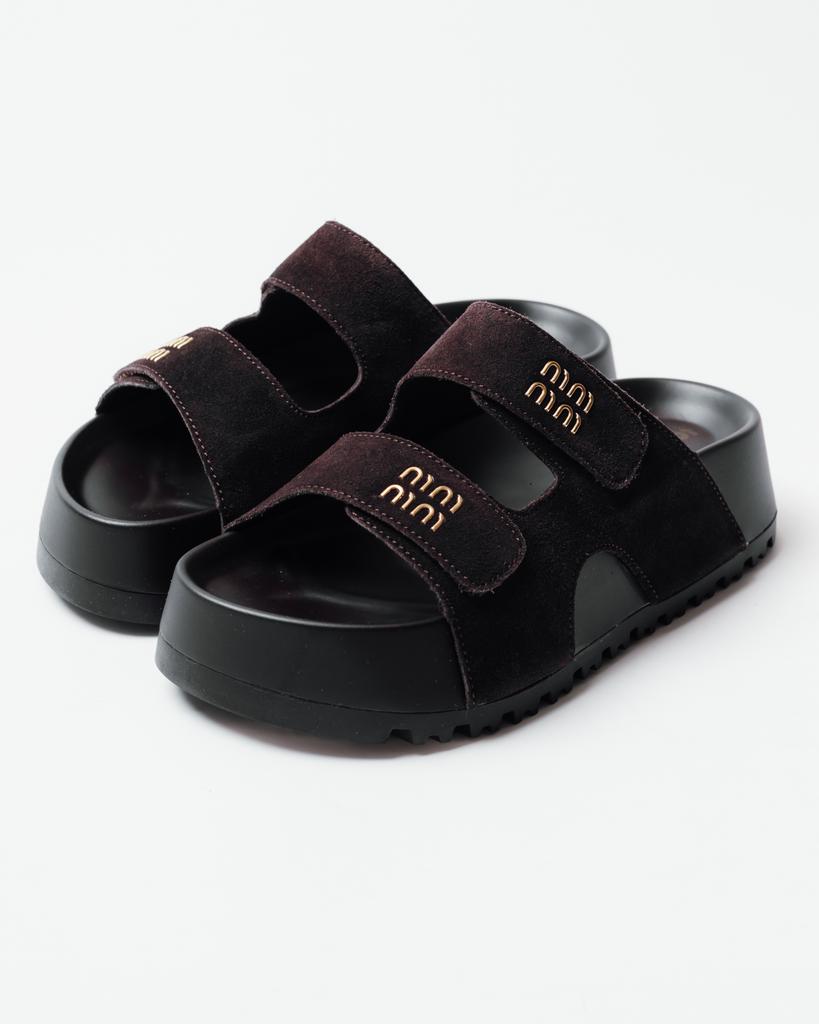 Plateau-Sandalen Lola Andy 2085 36 braunes Wildleder