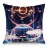 Wish Pillowcase Astronaut Planet Linen Pillow Cushion Cover