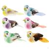 6Pieces Very Cute Artificial Feathered Bird Christmas Tree Decoration Craft