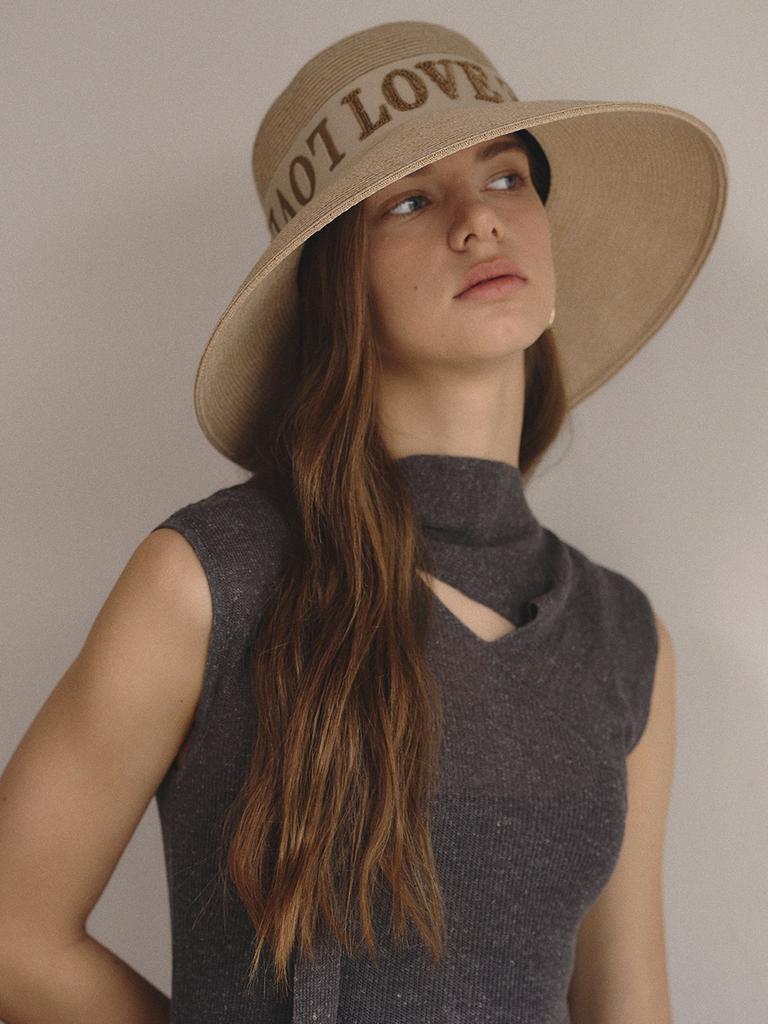 Meleuhen Maison Wide Floppy Hat_Natural