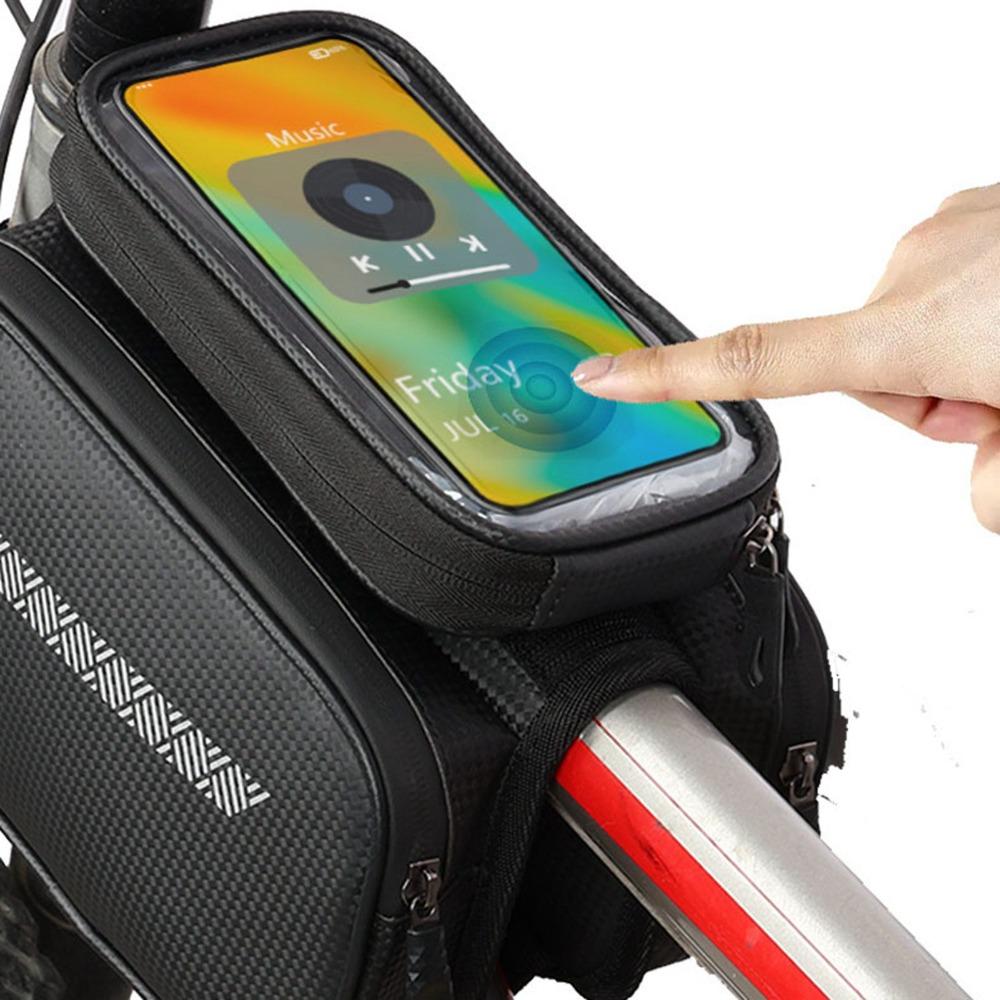 Multifunction Cycling Phone Front Frame Bag Waterproof Cycling Top Tube Bag  Road Bike Cycling