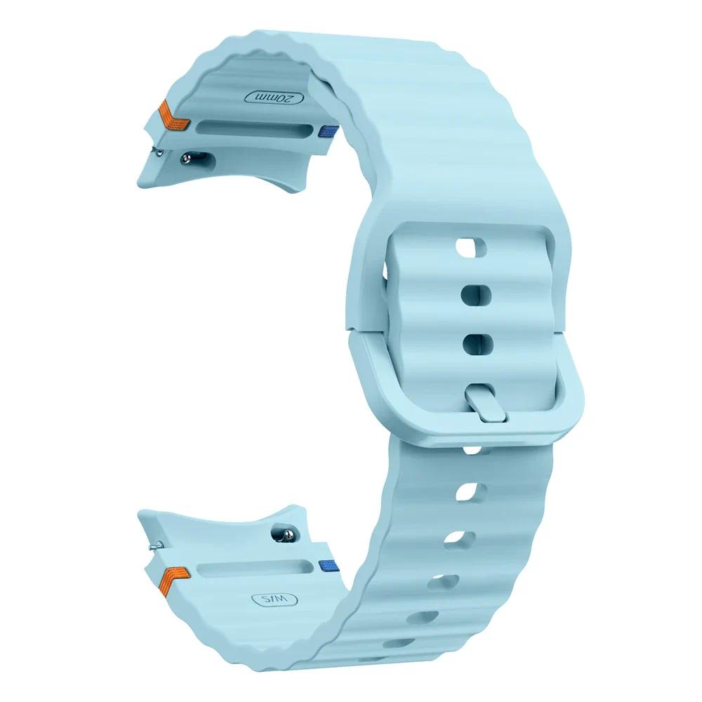 Oryginalny Silikonowy Pasek Do Samsung Galaxy Watch 7/FE/5 Pro Watch 6/4 Classic 44mm 40mm Bransoleta Pasek Correa Galaxy Watch 7 Pasek